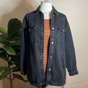 Black oversized Jean Jacket